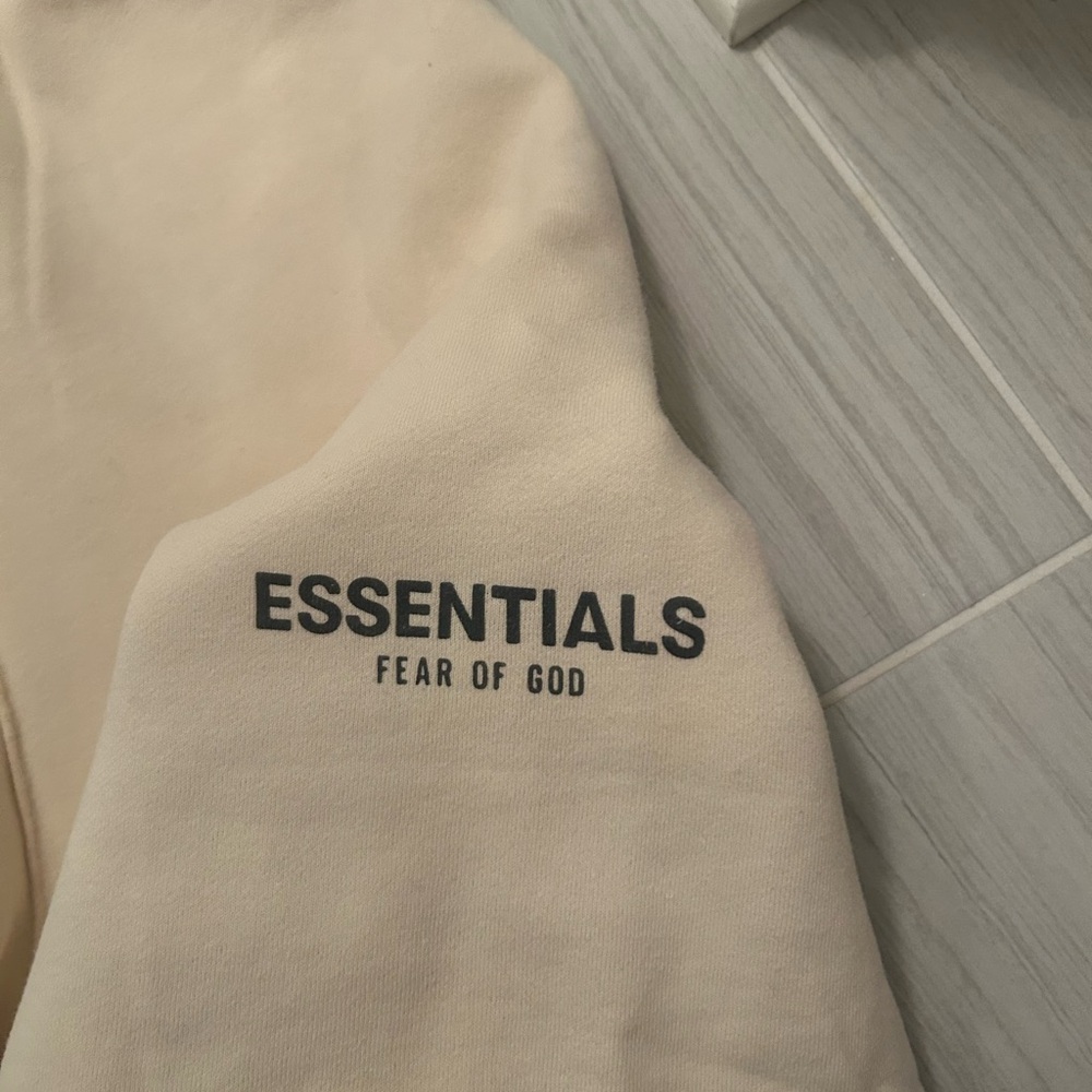 Essentials Cream Sweatpants for Men